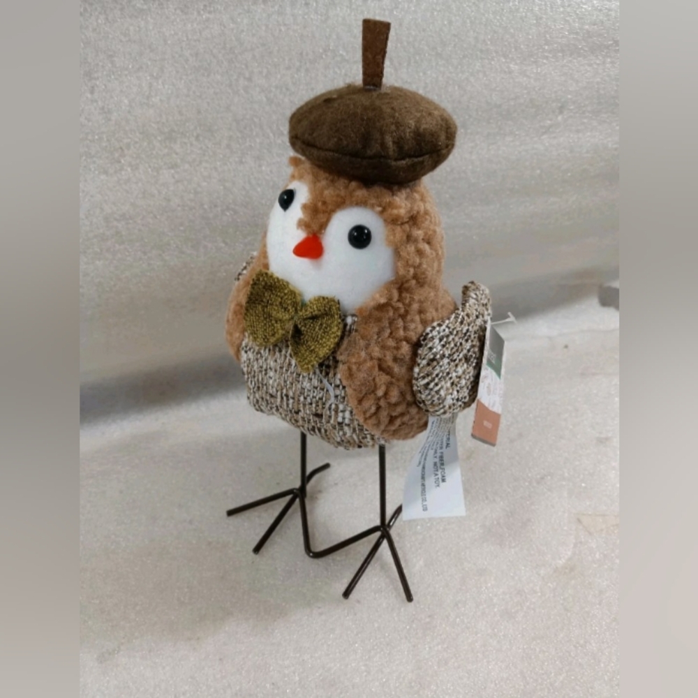 Thanksgiving Fall Bird Acorn Hat NWT
